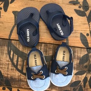 🤱BUNDLE Baby boat shoes & flip flops by Old Navy